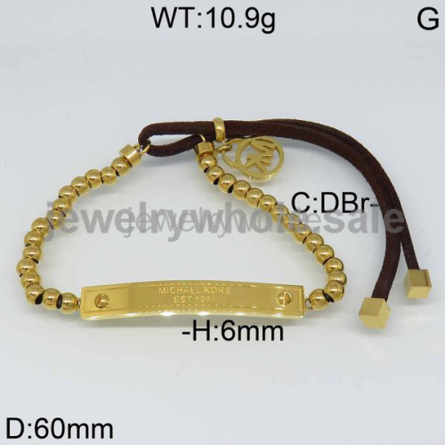 MK Leather Bracelet P108483vhob-317