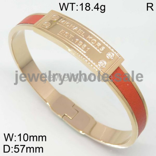 MK Leather Bangle P109109bikb-362