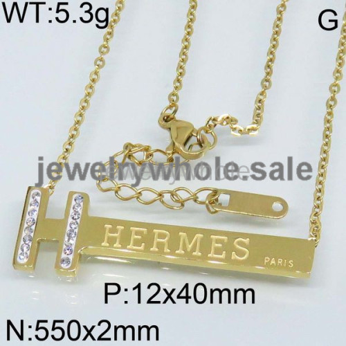 Hermes Necklace  PN110858vhla-434