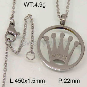 Rolex Necklace  PN118908bhva-322