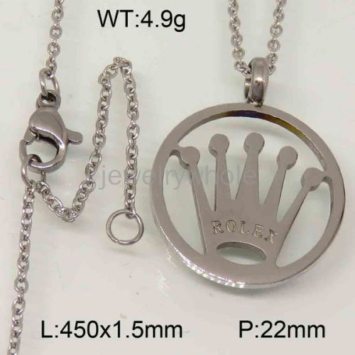 Rolex Necklace  PN118908bhva-322