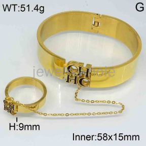 CHCH Bangle and Ring 6#--9#  PZ118670bkab-317