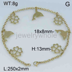 Stainless Steel Anklets  TA300008aajl-355
