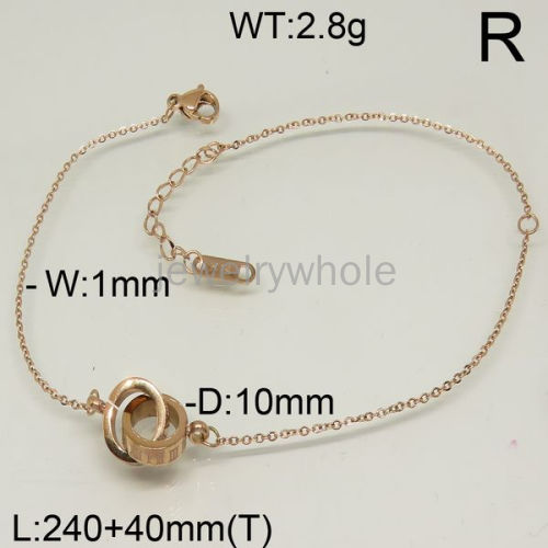 Stainless Steel Anklets  TA600016bhva-201