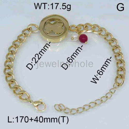 SS Bear Bracelets  TB300383vila-317