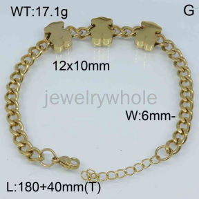 SS Bear Bracelets  TB300518vhmv-659