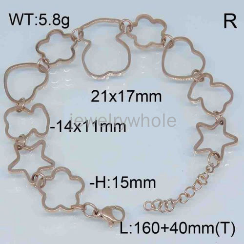 SS Bear Bracelets  TB300688ahpv-659