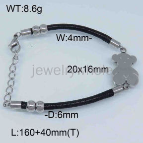 SS Bear Bracelets  TB300697bhia-317