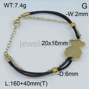 SS Bear Bracelets  TB300698vhov-317