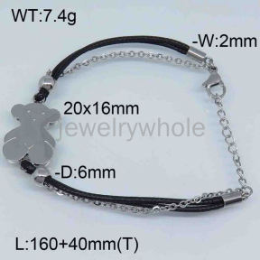 SS Bear Bracelets  TB300699vhmv-317