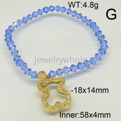 SS Bear Bracelets  TB600397ablb-434