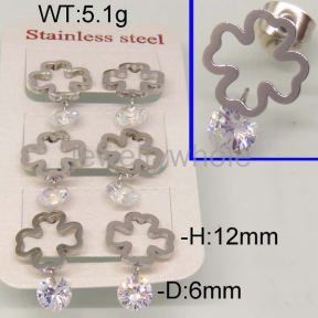 SS Earrings  TE300253bhia-434