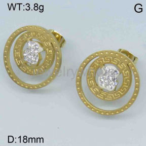 SS Bear Earrings  TE300878aajl-355