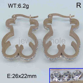 SS Bear Earrings  TE300952vhmv-317