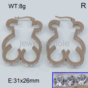 SS Bear Earrings  TE300954vhmv-317