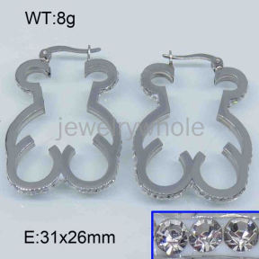 SS Bear Earrings  TE300955ahlv-317