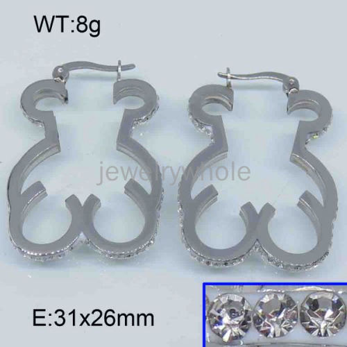 SS Bear Earrings  TE300955ahlv-317