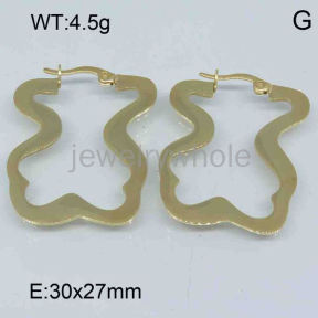 SS Bear Earrings  TE300958bhia-317