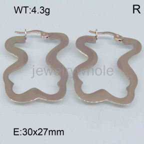 SS Bear Earrings  TE300959bhia-317