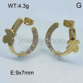 SS Bear Earrings  TE300964vhmv-317
