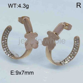 SS Bear Earrings  TE300965vhmv-317