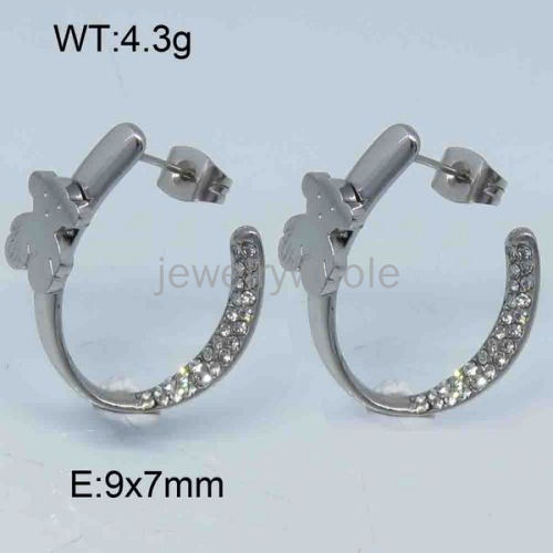 SS Bear Earrings  TE300966ahlv-317