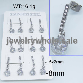 SS Earrings  TE500110bkab-617