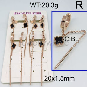 SS Earrings  TE600352bkab-499