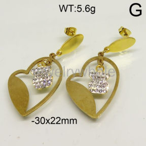 SS Bear Earrings  TE600457baka-450