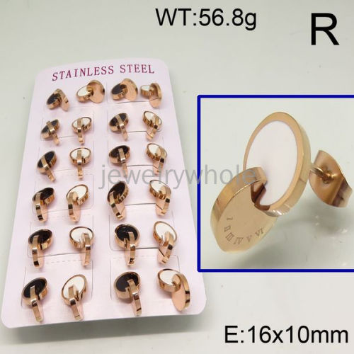 SS Earrings  TE600472bpmb-650