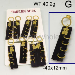 SS Bear Earrings  TE600538akka-488