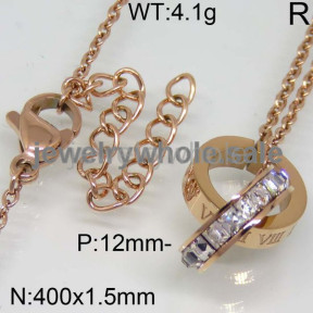 SS Necklace  TN300028ahlv-607