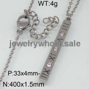 SS Necklace  TN300032bbov-607