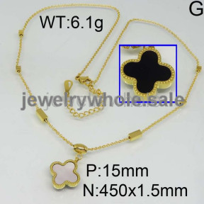 SS Necklace  TN300051vhla-493