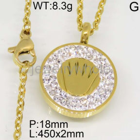 SS Necklaces  TN300135bhva-617