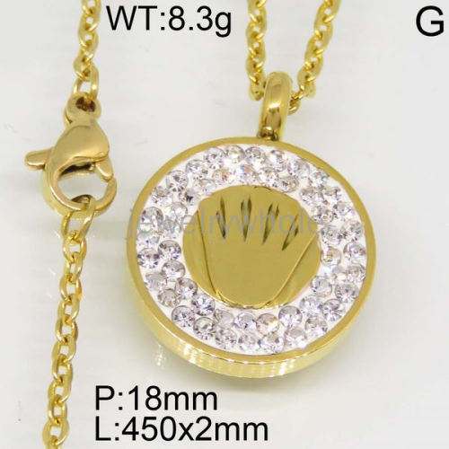 SS Necklaces  TN300135bhva-617