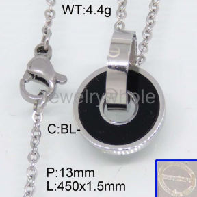 SS Necklaces  TN300141bhva-617