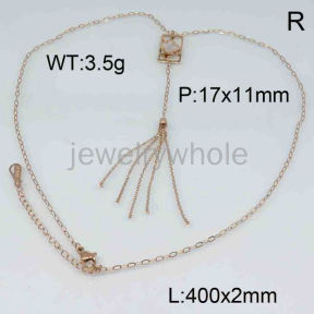 SS Necklace  TN300355bhva-371