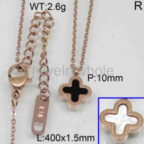 SS Necklace  TN300374bbov-371