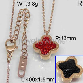 SS Necklace  TN300375bhva-371