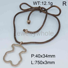 SS Bear Necklaces  TN300435vbpb-659