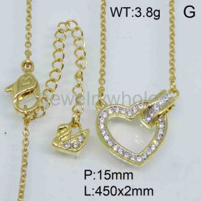 Fashion brass alloy necklace  TN300513aiov-J37