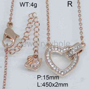 Fashion brass alloy necklace  TN300514aiov-J37