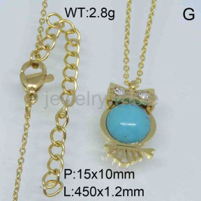 SS Necklaces  TN300558bhva-493