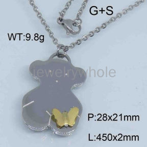 SS Bear Necklaces  TN300669vbpb-659