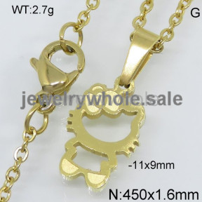 SS Necklace  TN500007vblb-363