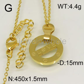 SS Necklace  TN600126bhva-493