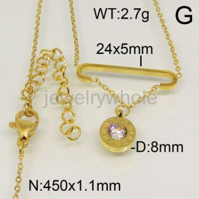 SS Necklace  TN600128bhva-493