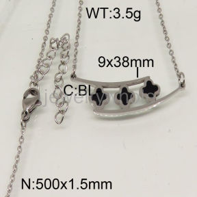 SS Necklace  TN600131bbov-493