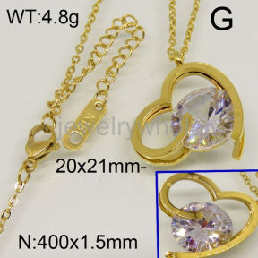 SS Necklace  TN600239vhha-499